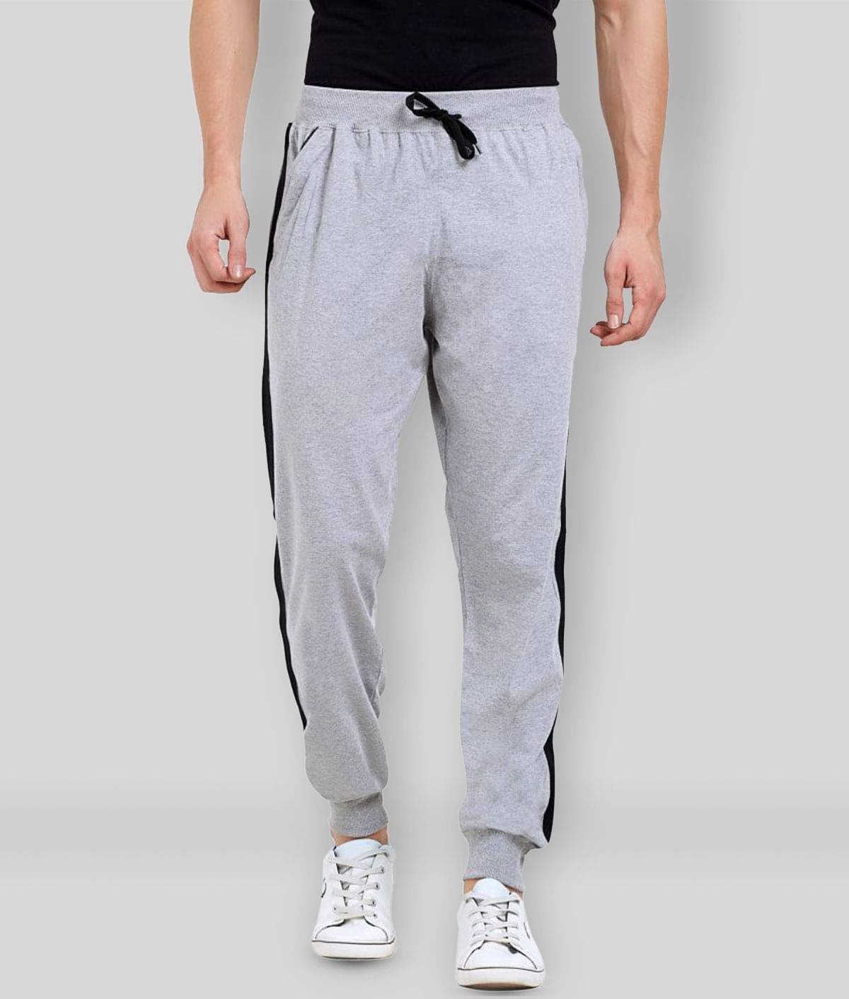 Maniac - Grey Cotton Men's Joggers ( Pack of 1 ) Maniac - Grey Cotton Men's Joggers ( Pack of 1 )