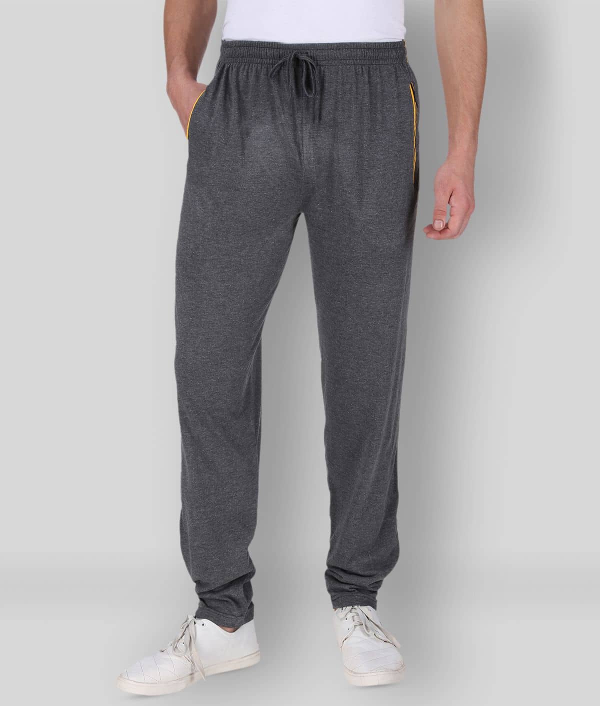 Neo Garments - Charcoal Cotton Men's Trackpants ( Pack of 1 ) - Track Pants | Buy online on ZillyBuy
