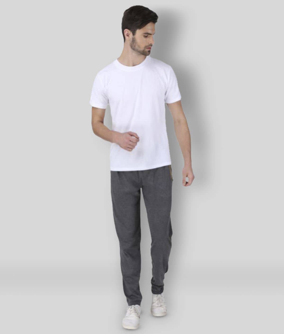 Neo Garments - Grey Cotton Blend Men's Trackpants ( Pack of 2 ) - Track Pants | Buy online on ZillyBuy