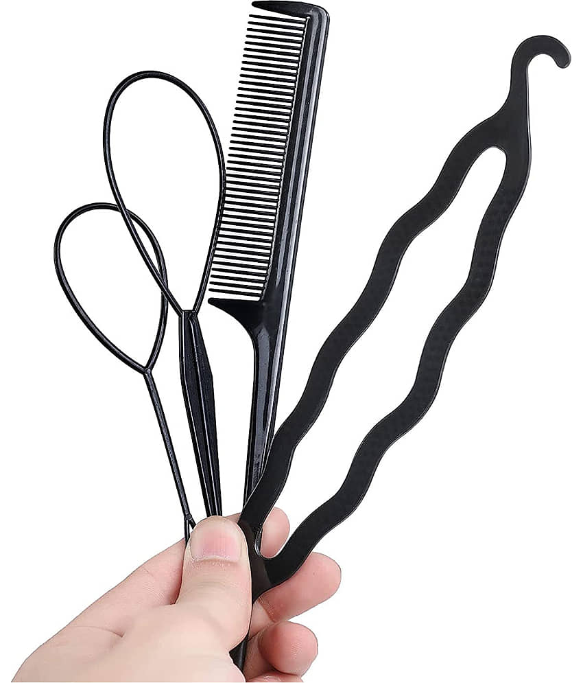 VSAKSH Women's Black Hair Accessories Tools (Combo of 4 Pcs) - Jewellery Sets | Buy online on ZillyBuy