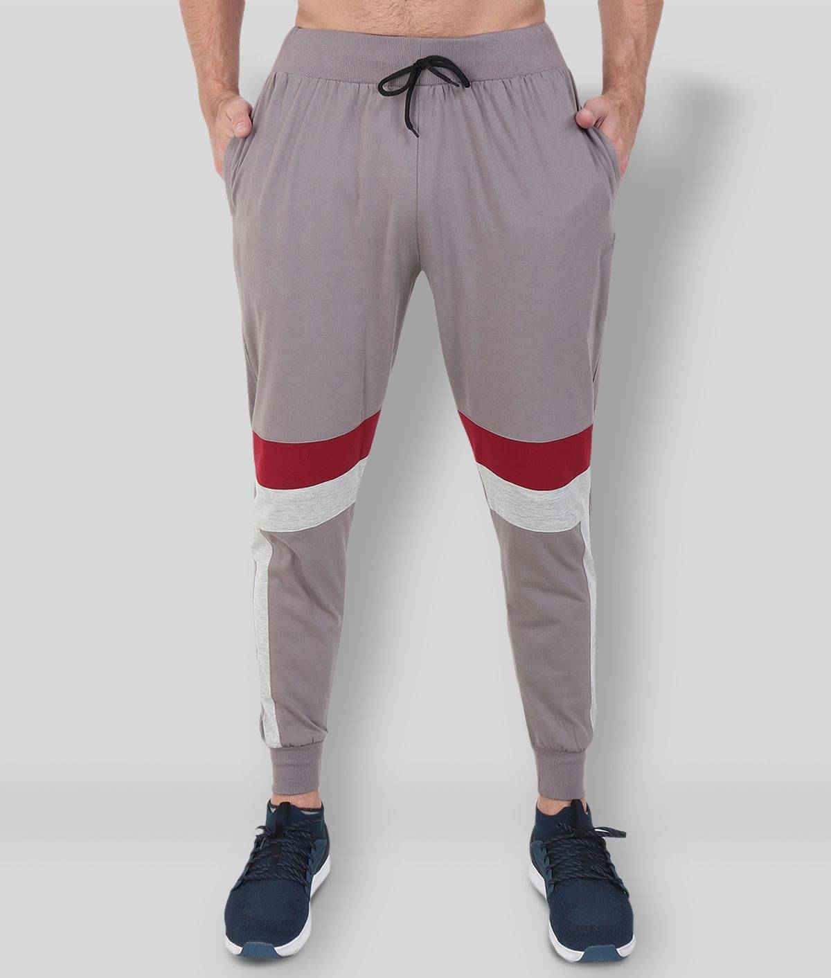    			Zeffit - Grey Cotton Blend Men's Joggers ( Pack of 1 )