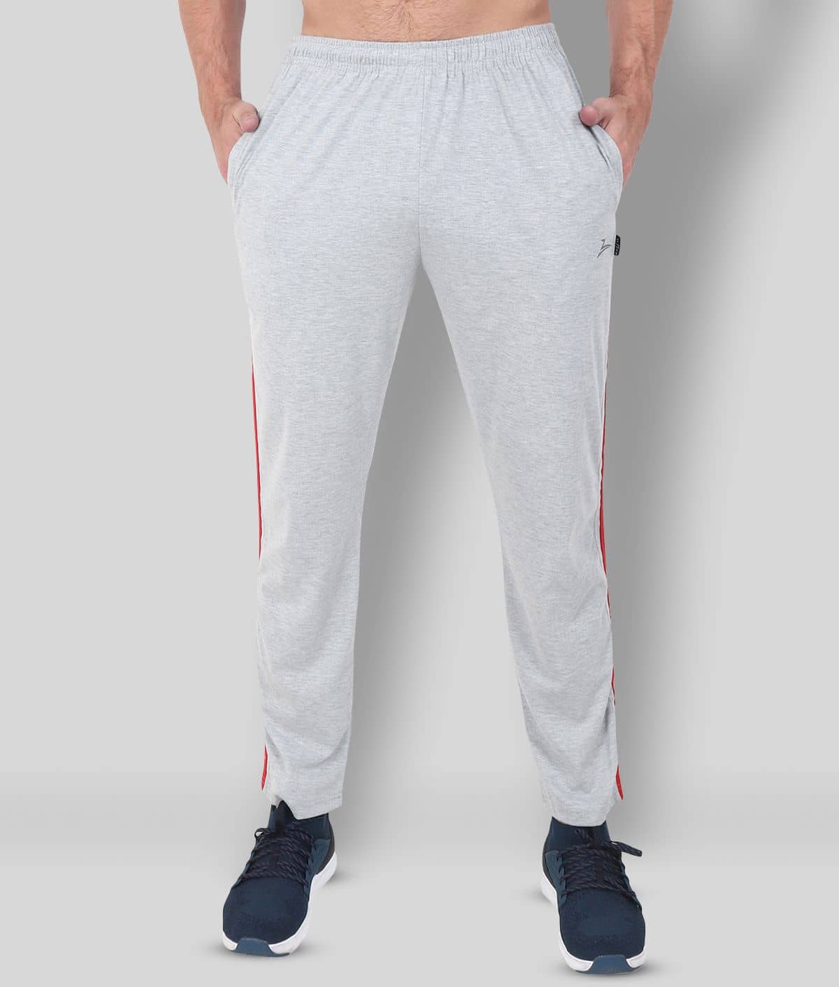 Zeffit - Grey Cotton Blend Men's Trackpants ( Pack of 1 ) - Track Pants | Buy online on ZillyBuy