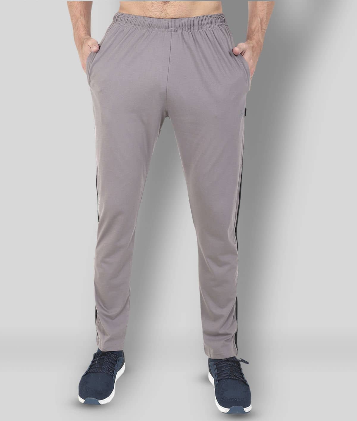 Zeffit - Light Grey Cotton Blend Men's Trackpants ( Pack of 1 ) - Track Pants | Buy online on ZillyBuy