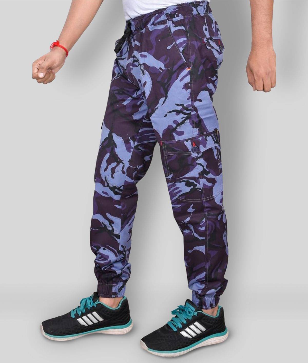     			plounge - Multicolor Cotton Lycra Men's Joggers ( Pack of 1 )