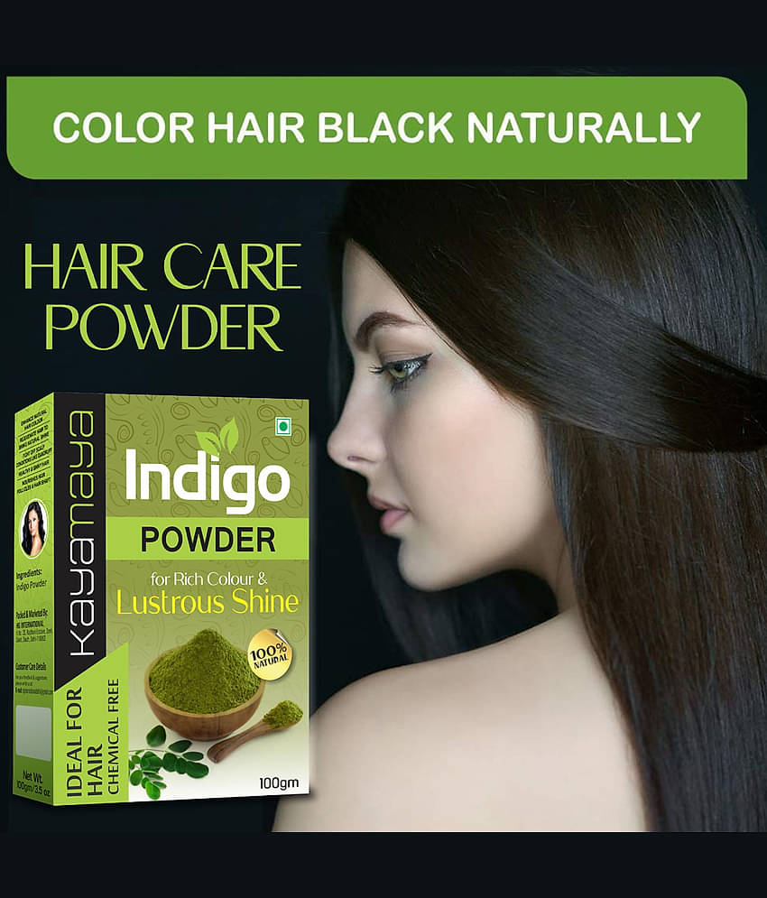 Kayamaya 100% Organic Indigo Powder Organic Henna 100 g Each (Pack of 3)