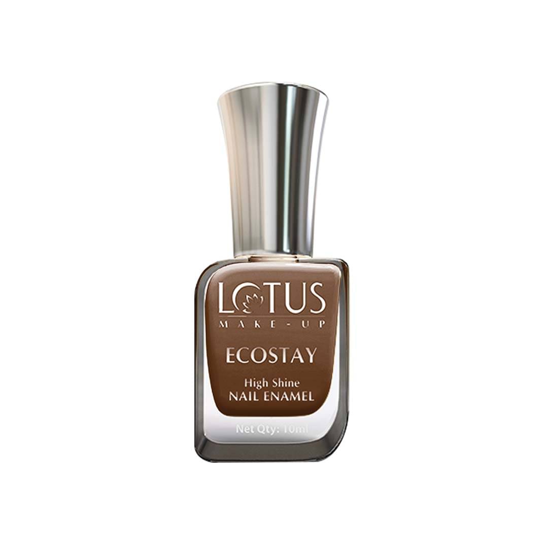     			Lotus Make,Up Ecostay Nail Enamel Cappuccino E79 , Easy To Apply ,Glossy Finish , 10Ml