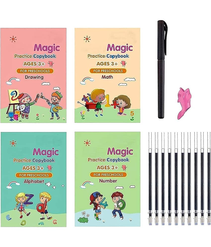 Magic Practice Copybook - Number Tracing Book - Writing Book - Magic Calligraphy - Copybook Set - Calligraphy Pen - Stationery | Buy online on ZillyBuy