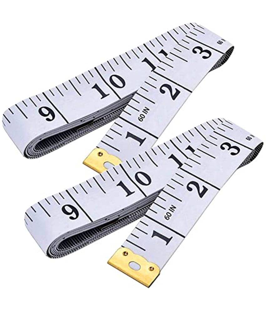     			2 Pack Sewing Tape Measures, Soft Tape Measure, Body Measuring Tape, Measurement Tape for Sewing, Tailor, Body, Flexible Ruler for Weight Loss Medical Body, 60 Inch/150cm Double Scale Tape Measure