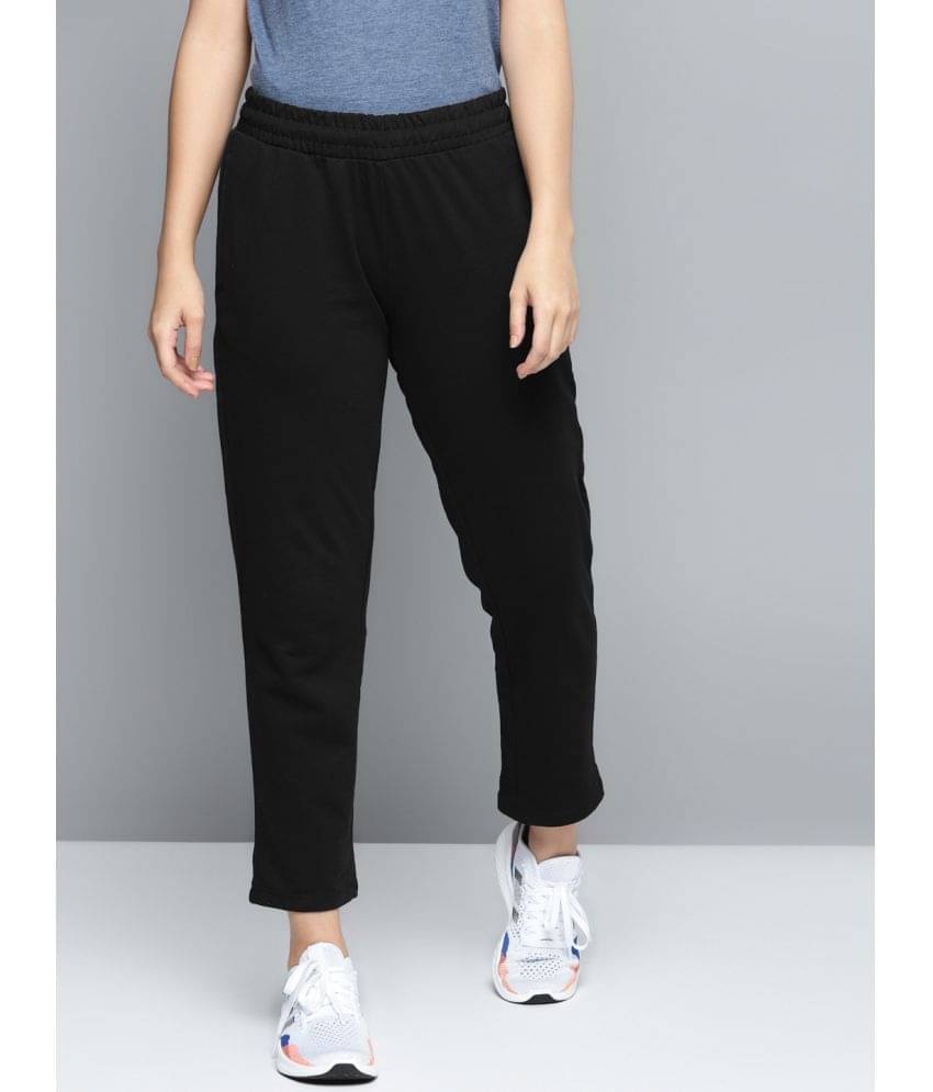     			Alcis Black Cotton Blend Trackpants - Single