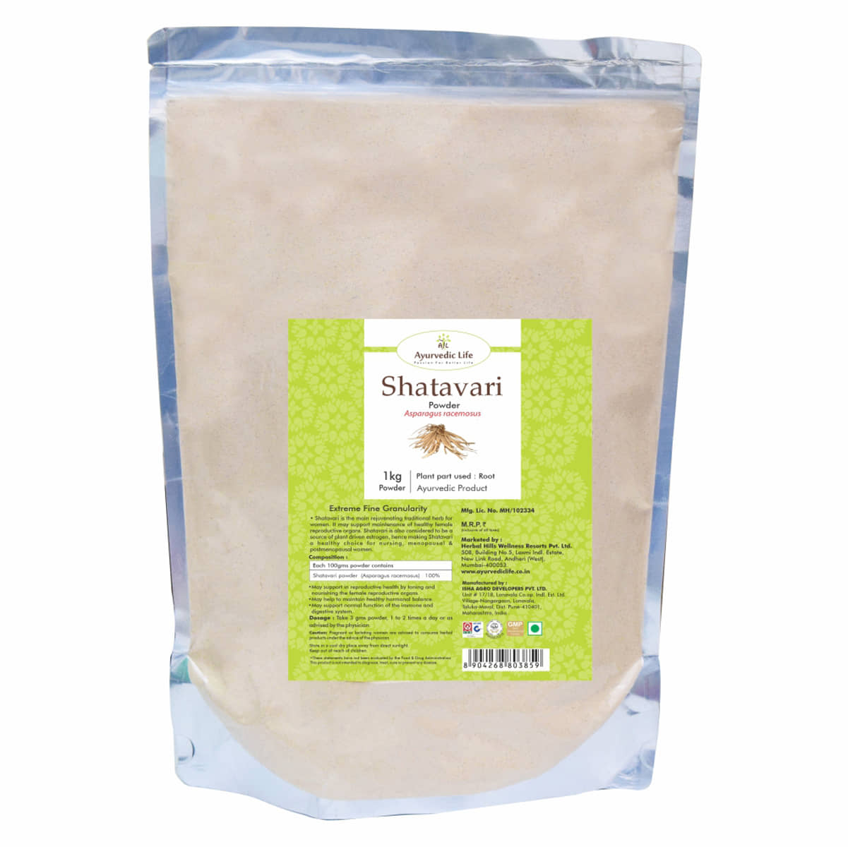 Ayurvedic Life Shatavari Powder 1 Kg Pack of 1