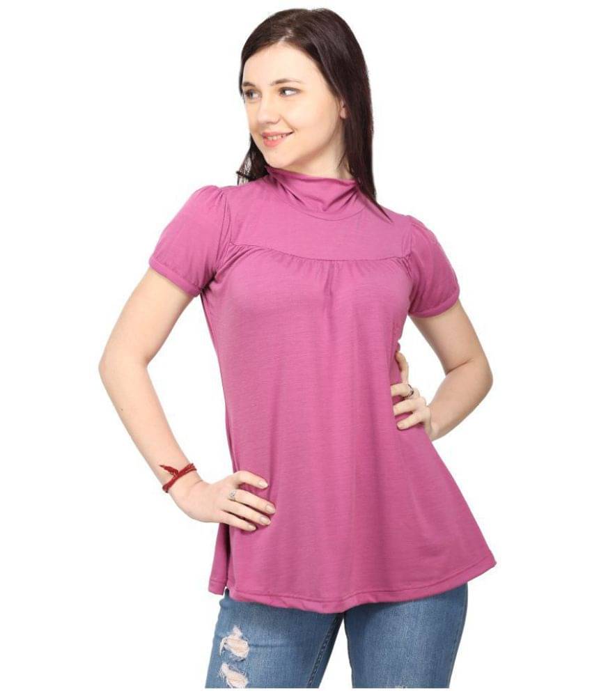     			Ess Emm Clothing Women's Cotton A-Line Top ( Pink )