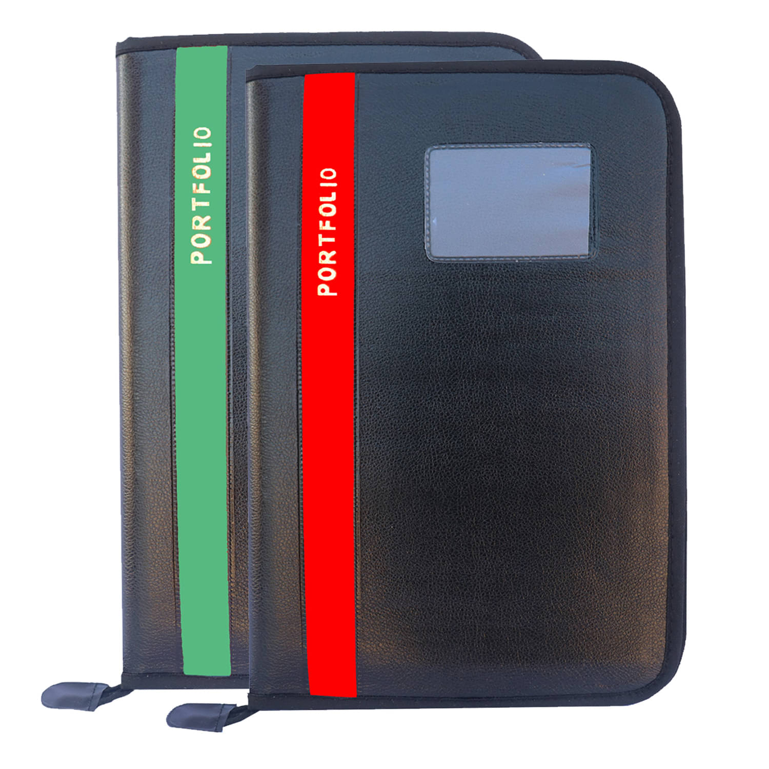     			KOPILA PORTFOLIO File Folder,Faux Leather  Professional Look, 20 leafs,Certificate, Documents Holder FS/A4 Size (Set Of 2, Green & Red)