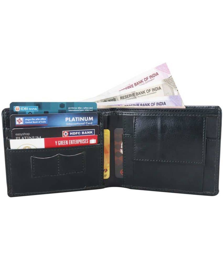 Loopa PU Black Casual Regular Wallet - Handbags | Buy online on ZillyBuy