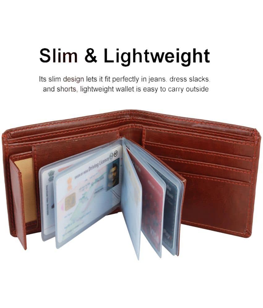 Loopa PU Brown Casual Regular Wallet - Handbags | Buy online on ZillyBuy