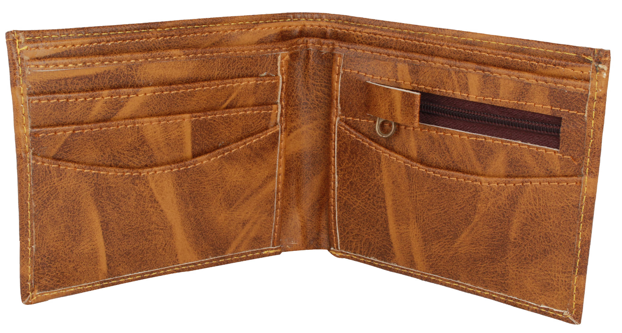 Loopa - Tan PU Men's Two Fold Wallet ( Pack of 1 ) - Handbags | Buy online on ZillyBuy