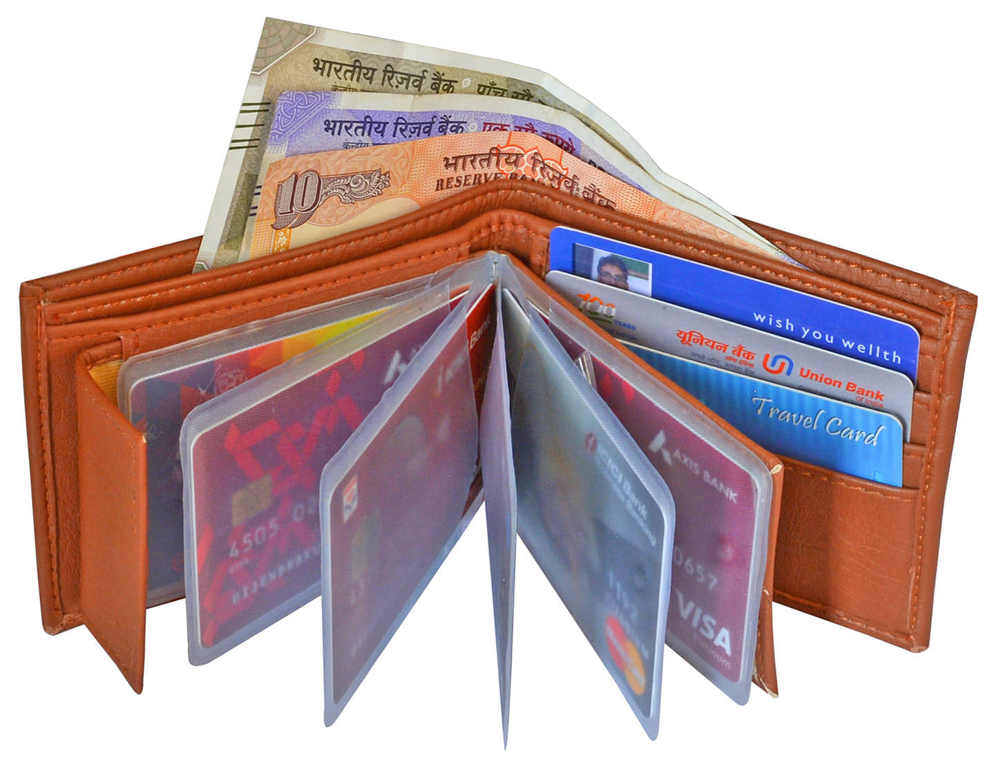 Loopa - Tan PU Men's Two Fold Wallet ( Pack of 1 ) - Handbags | Buy online on ZillyBuy