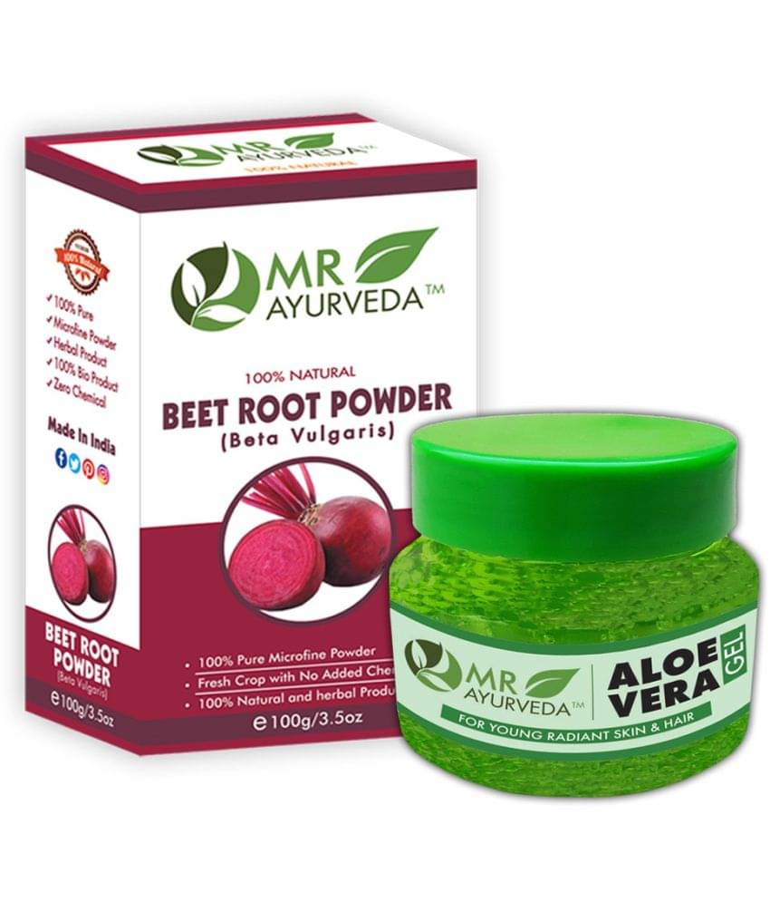     			MR Ayurveda Aloe Vera Gel & BeetRoot Powder Hair Scalp Treatment 200 g Pack of 2