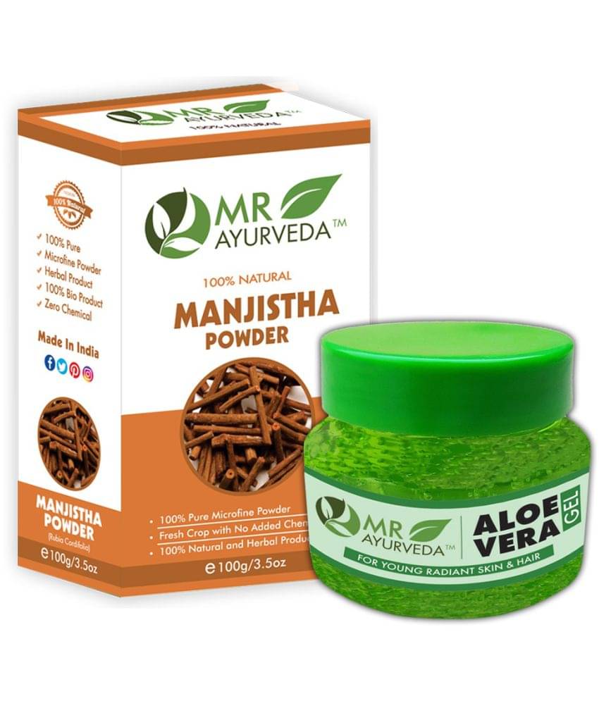 MR Ayurveda Aloe Vera Gel & Manjistha Powder Hair Scalp Treatment 200 g Pack of 2 MR Ayurveda Aloe Vera Gel & Manjistha Powder Hair Scalp Treatment 200 g Pack of 2