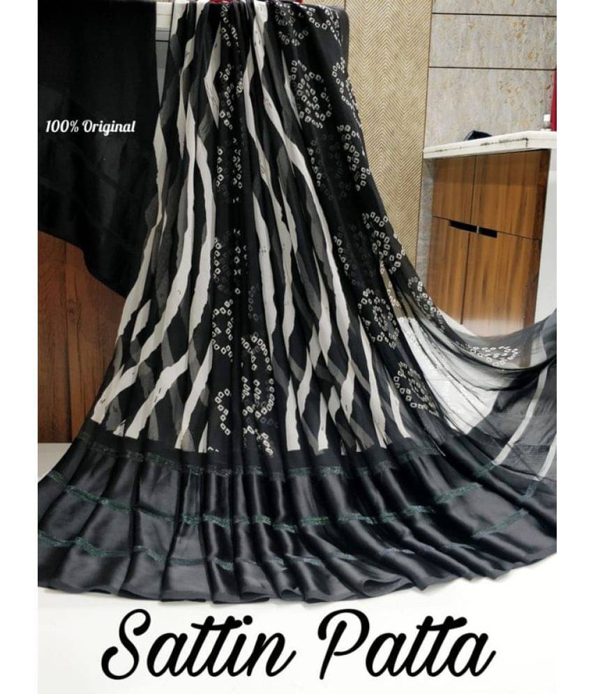 Sitanjali Georgette Printed Saree With Unstitched Blouse Piece ( Black ) Sitanjali Georgette Printed Saree With Unstitched Blouse Piece ( Black )