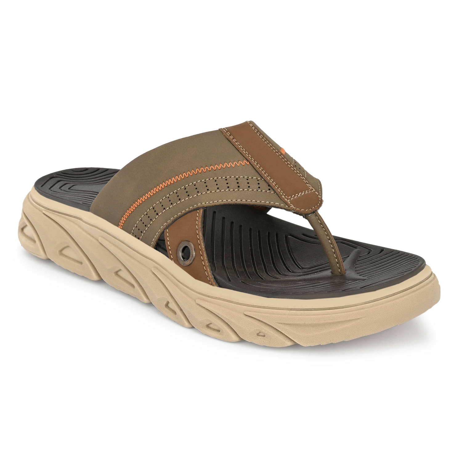     			softio Gray Slide Flip flop