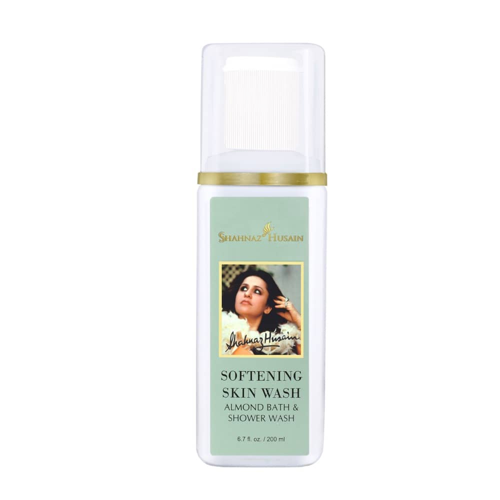 Shahnaz Husain Softening Skin Wash - Almond Shower & Cream - 200 ml