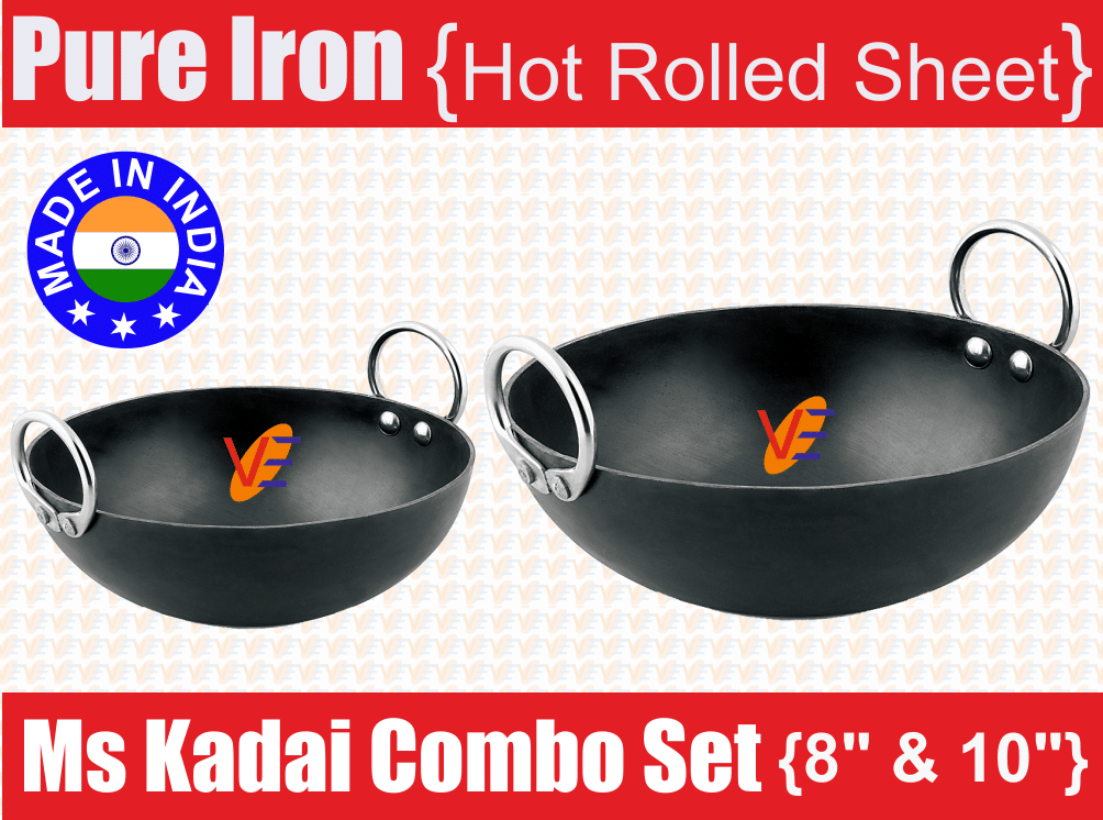     			Veer Ms Combo Kadai Set 2 Piece Cookware Set