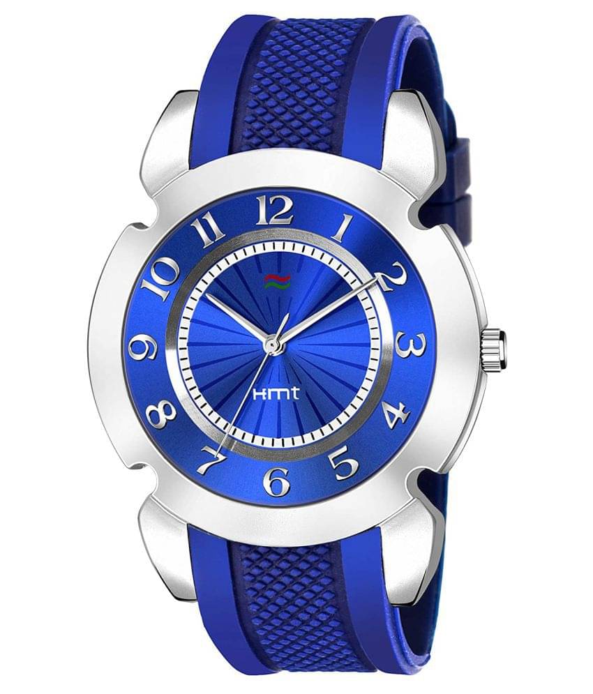     			HAMT - Blue PU Analog Men's Watch