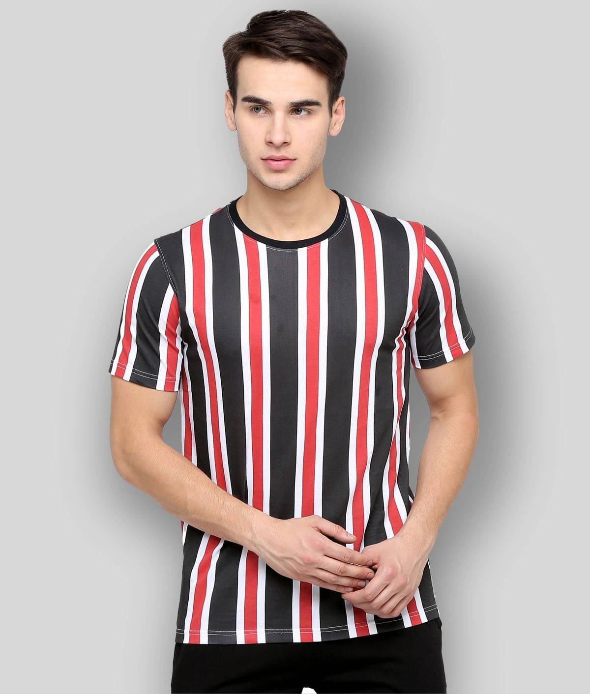 Maniac - Red Cotton Slim Fit Men's T-Shirt ( Pack of 1 ) Maniac - Red Cotton Slim Fit Men's T-Shirt ( Pack of 1 )