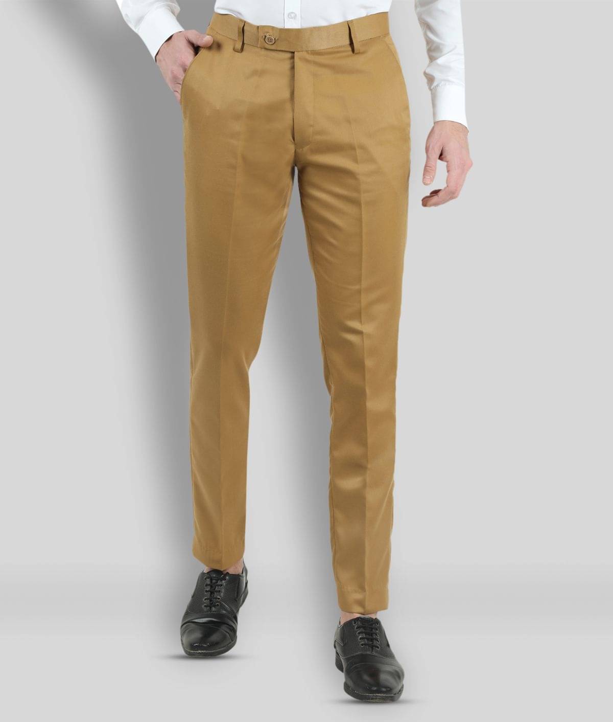     			VEI SASTRE - Khaki Polycotton Slim - Fit Men's Chinos ( Pack of 1 )