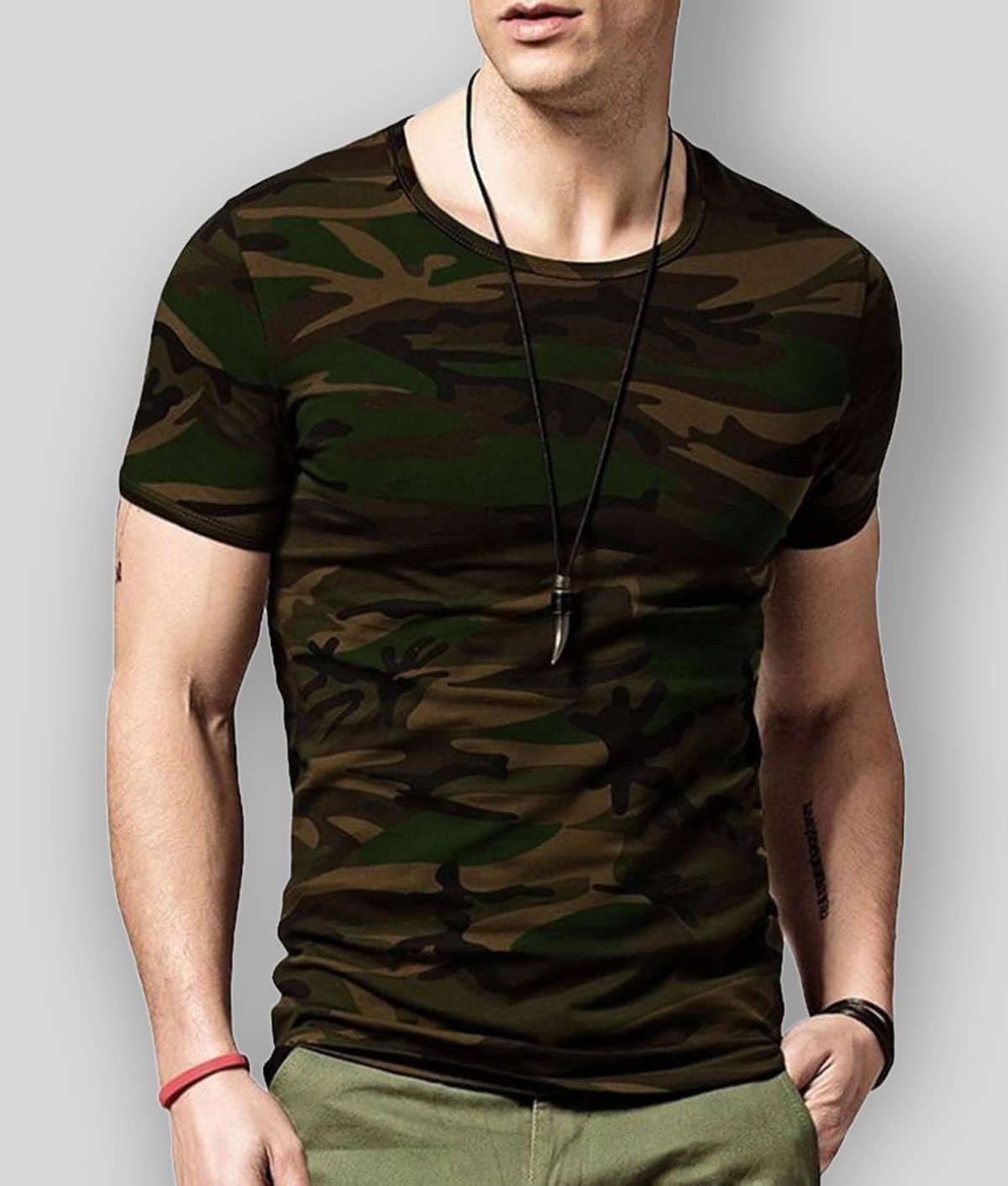 Veirdo Pack of 1 Cotton Regular Fit Men's T-Shirt ( Multicolor )