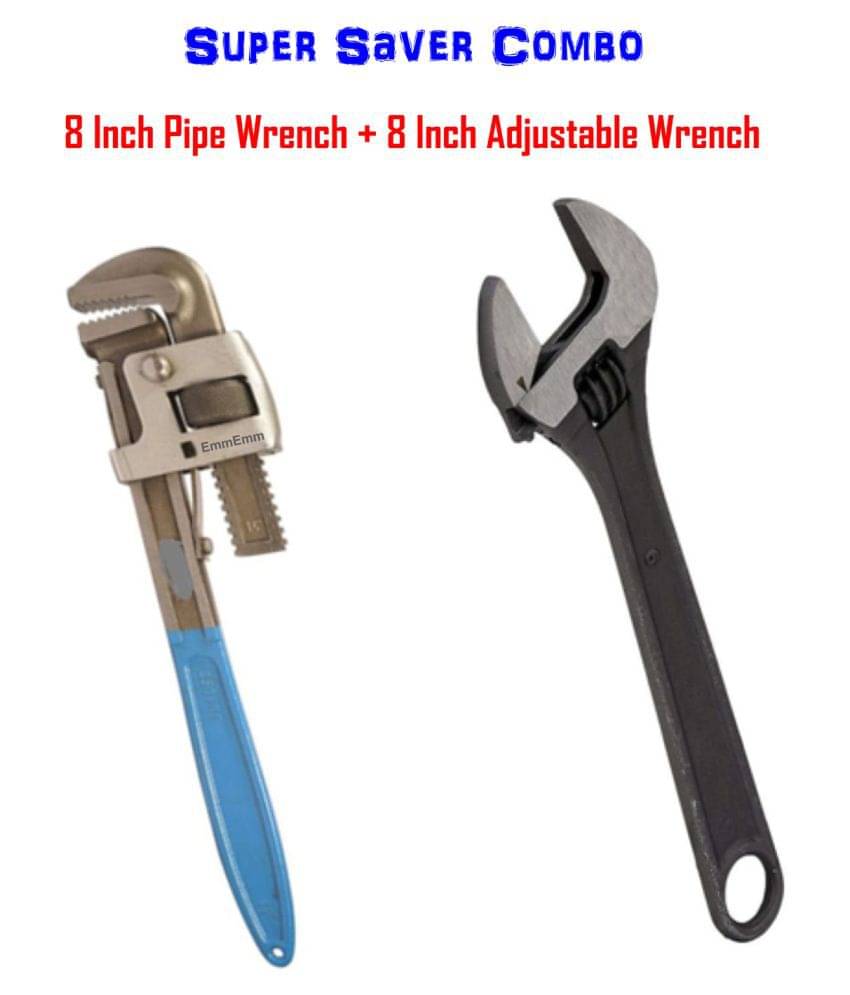 EmmEmm Adjustable Wrench Set of 2 Pc EmmEmm Adjustable Wrench Set of 2 Pc