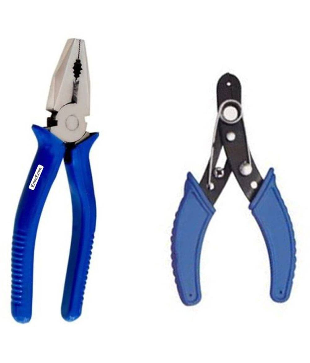 EmmEmm Combo of 8 Inch Combination Plier & Wire Stripper/Cutter EmmEmm Combo of 8 Inch Combination Plier & Wire Stripper/Cutter