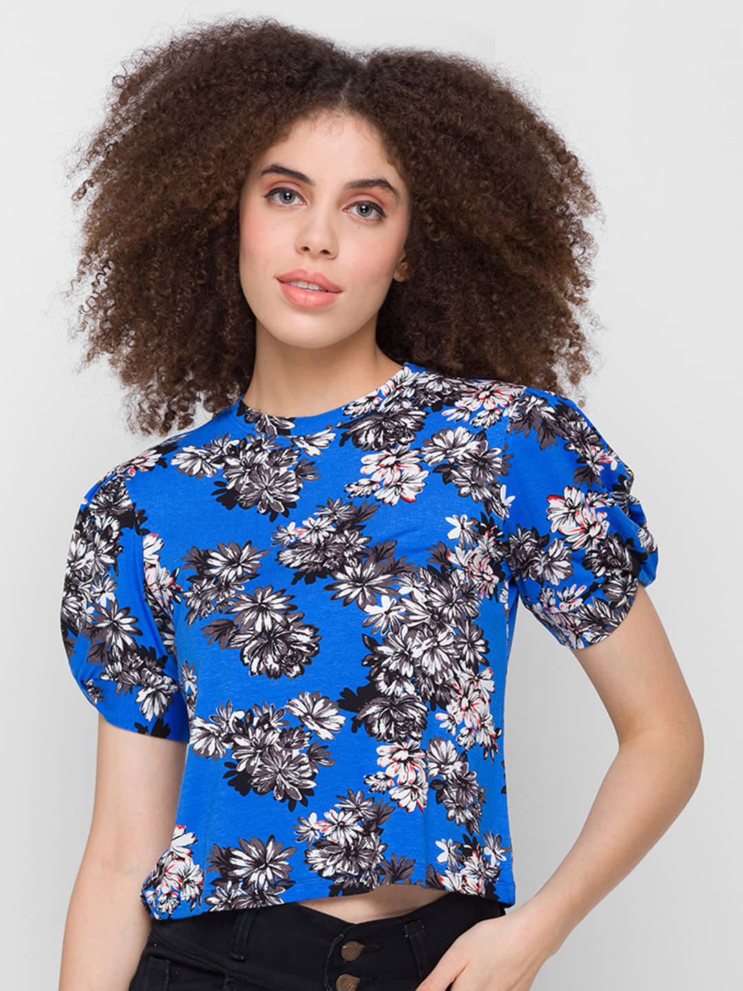     			Globus - Blue Polyester Women's Regular Top ( Pack of 1 )