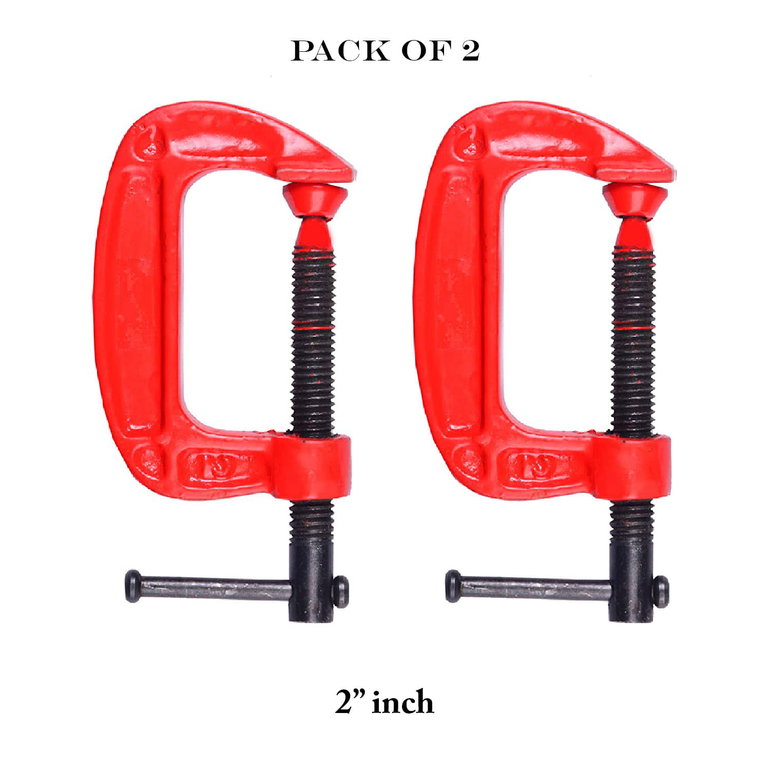 "Laxmi 2"" Inch Heavy Duty G Clamp (Pack of 2) For Holding Products Tools Items C-Clamp "Laxmi 2"" Inch Heavy Duty G Clamp (Pack of 2) For Holding Products Tools Items C-Clamp