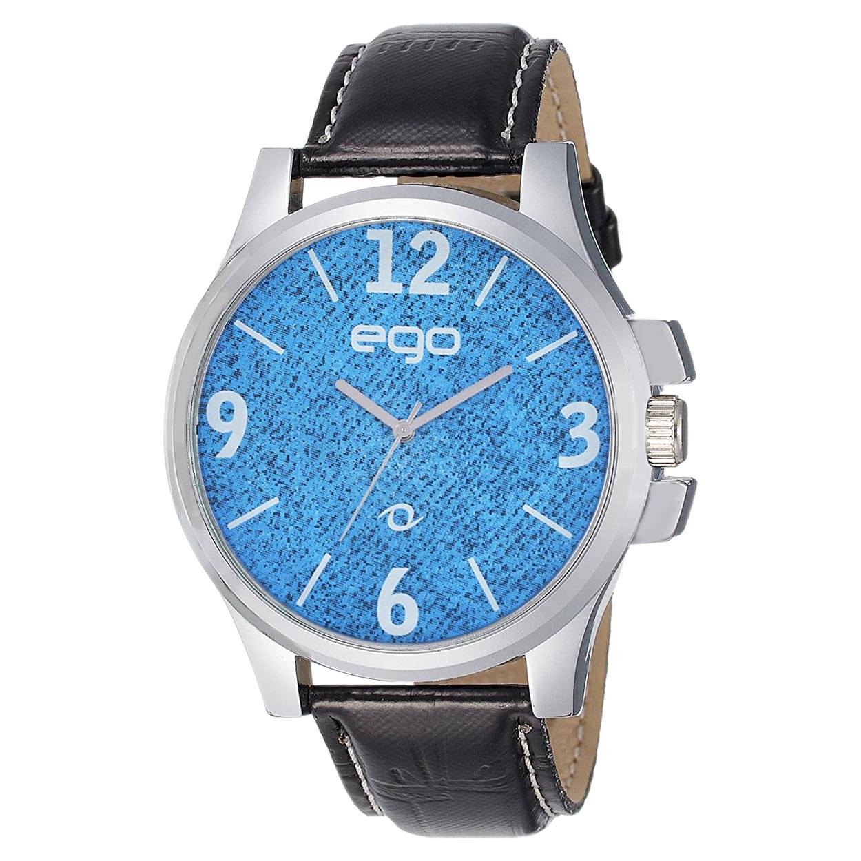     			Ego By Maxima - Black PU Analog Men's Watch