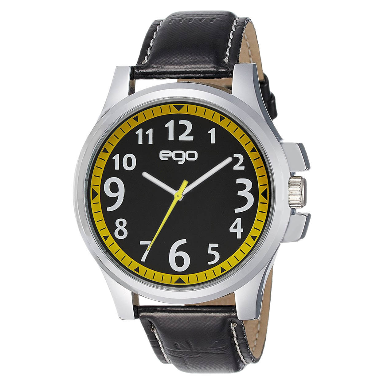     			Ego By Maxima - Black PU Analog Men's Watch