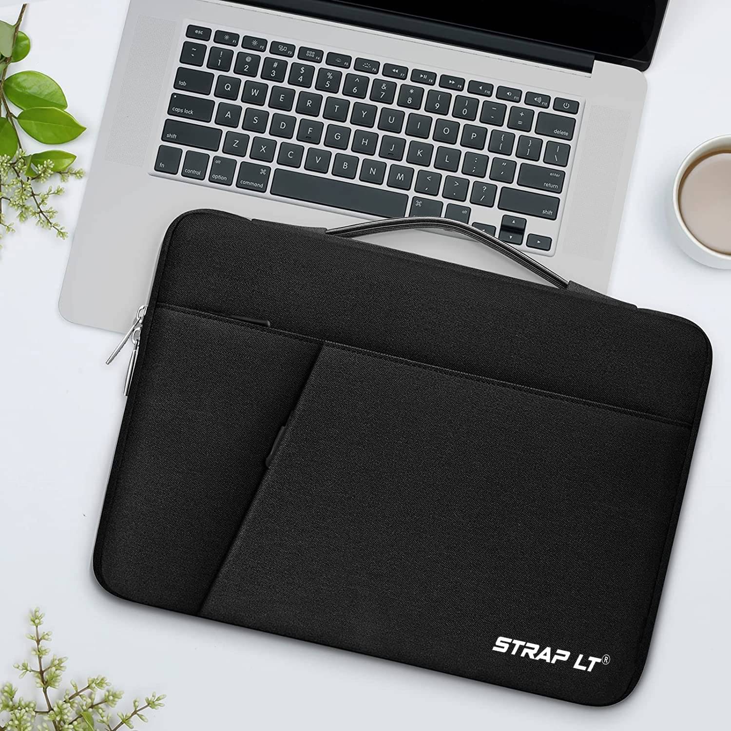     			STRAPIT Black Laptop Sleeves