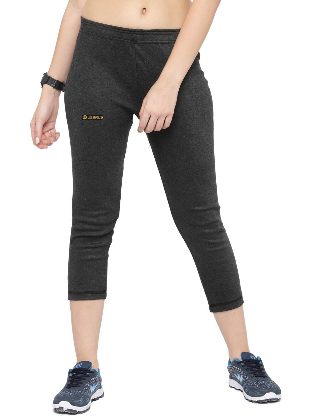     			Uzarus Cotton Blend Bottomwear - Black