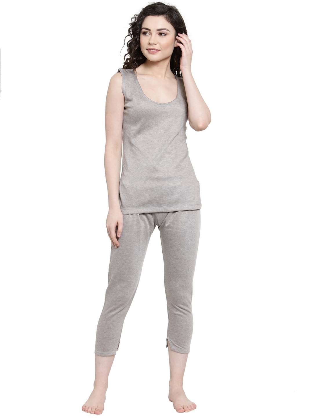 Uzarus Cotton Blend Set - Khaki Uzarus Cotton Blend Set - Khaki