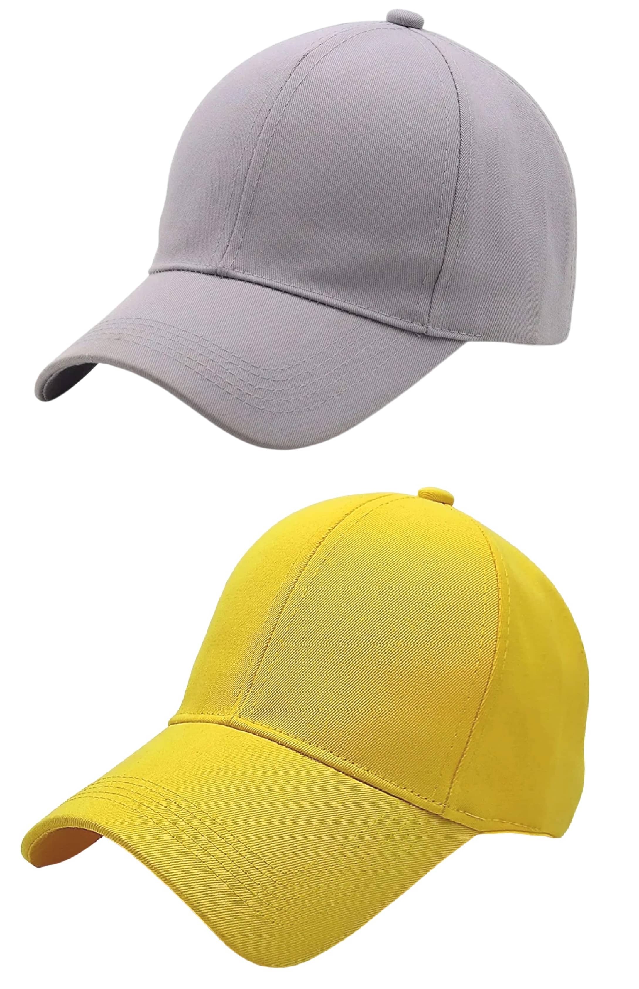 Zacharias - Gray 100% Cotton Men's Cap ( Pack of 2 )