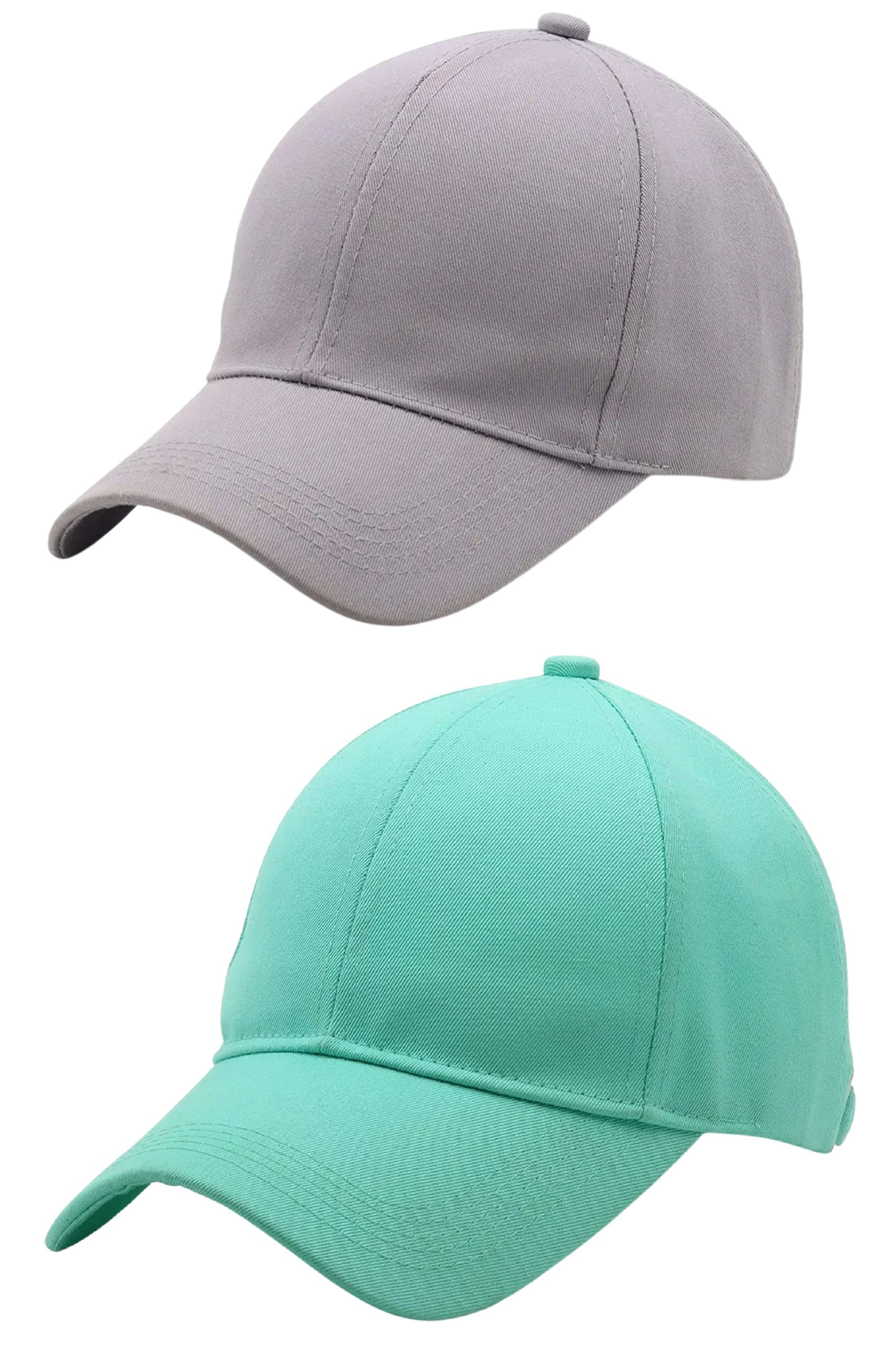 Zacharias - Gray 100% Cotton Men's Cap ( Pack of 2 )