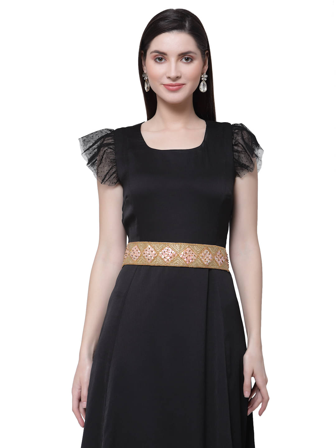     			Anekaant - Fabric Women's Embellished Belt ( Pack of 1 )