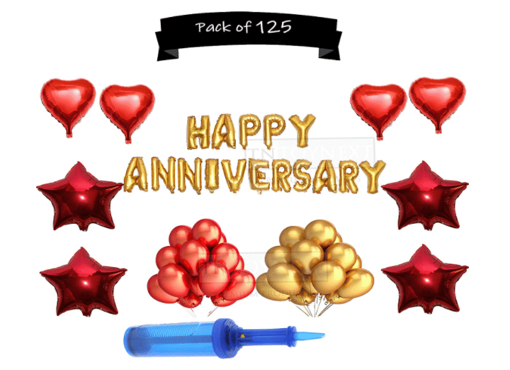     			Lovely Happy Anniversary kit of 76 pcs combo set