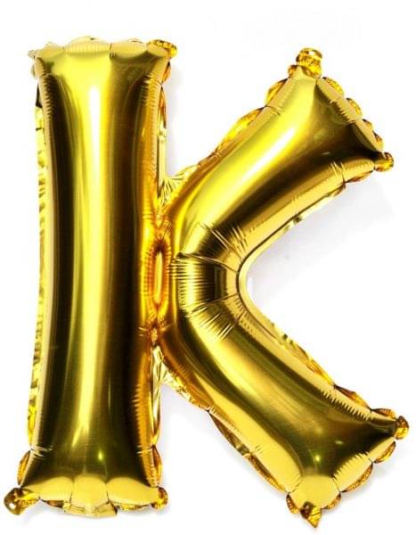     			Blooms  Unique Alphabet Foil Balloon -K (Golden)