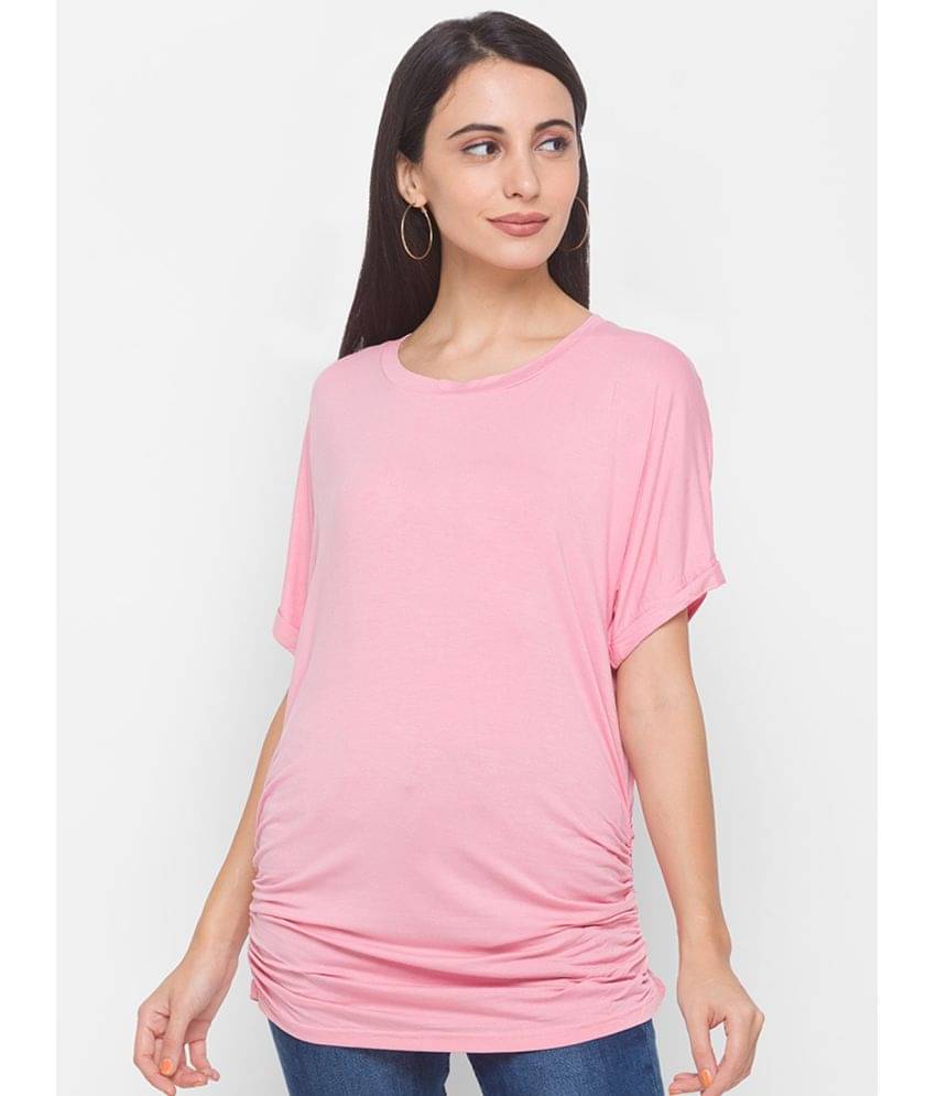     			Globus - Pink Viscose Regular Women's T-Shirt ( Pack of 1 )