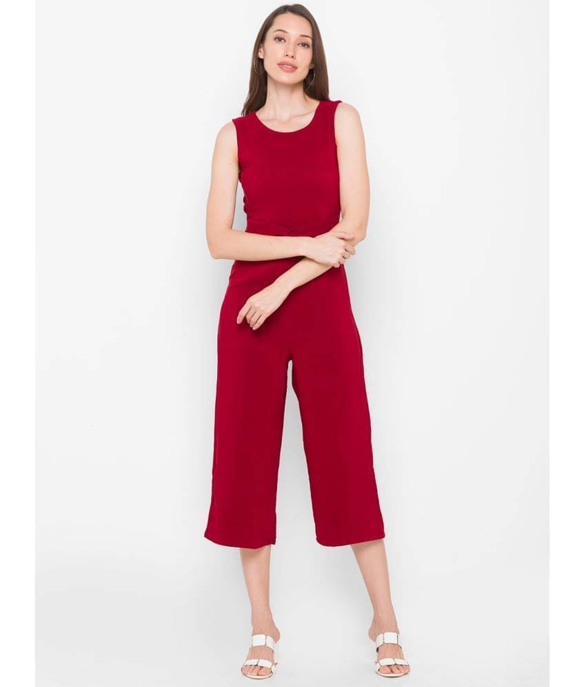 Globus - Red Polyester Regular Fit Women's Jumpsuit ( Pack of 1 ) Globus - Red Polyester Regular Fit Women's Jumpsuit ( Pack of 1 )