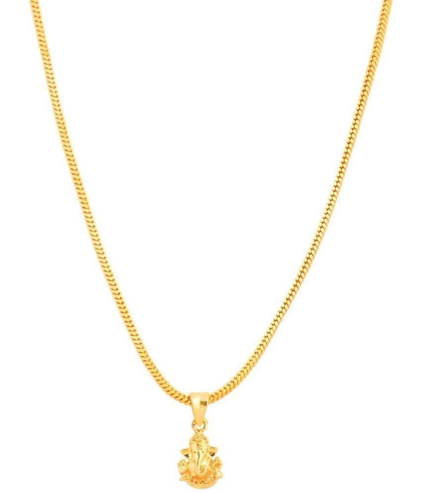 Jewar Mandi - Gold Men's Religious Pendant With Chain ( Pack of 1 ) - Jewellery Sets | Buy online on ZillyBuy