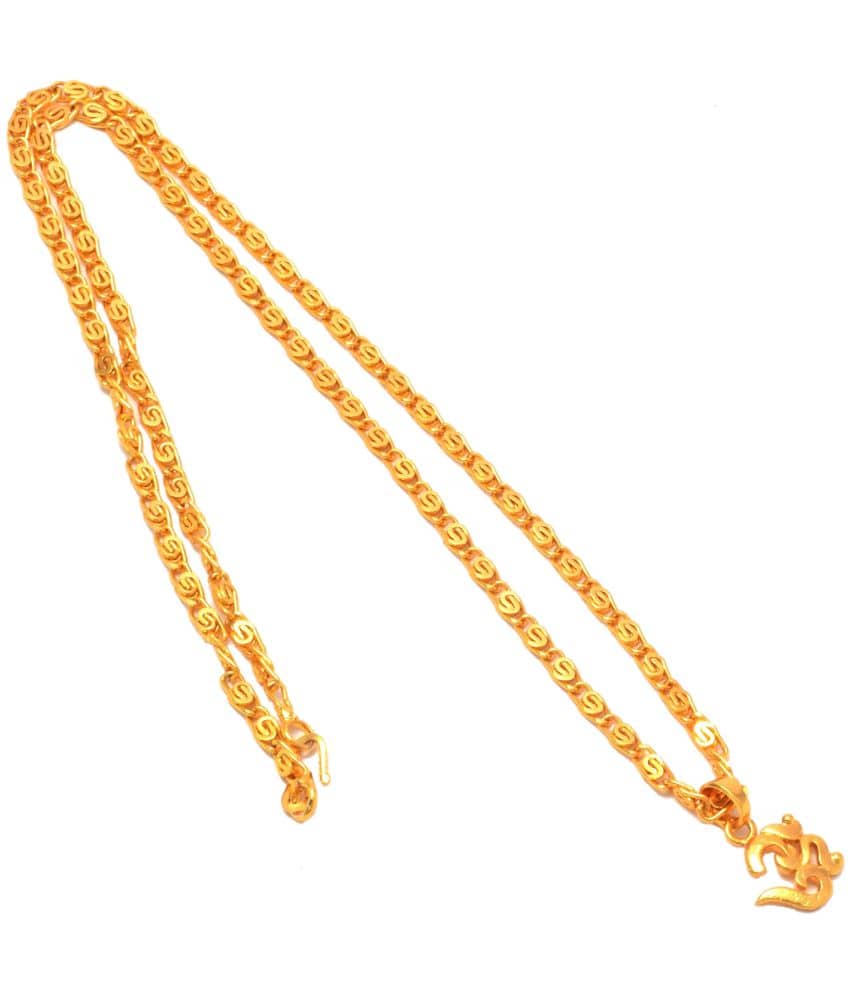 Jewar Mandi - Gold Men's Religious Pendant With Chain ( Pack of 1 ) - Jewellery Sets | Buy online on ZillyBuy