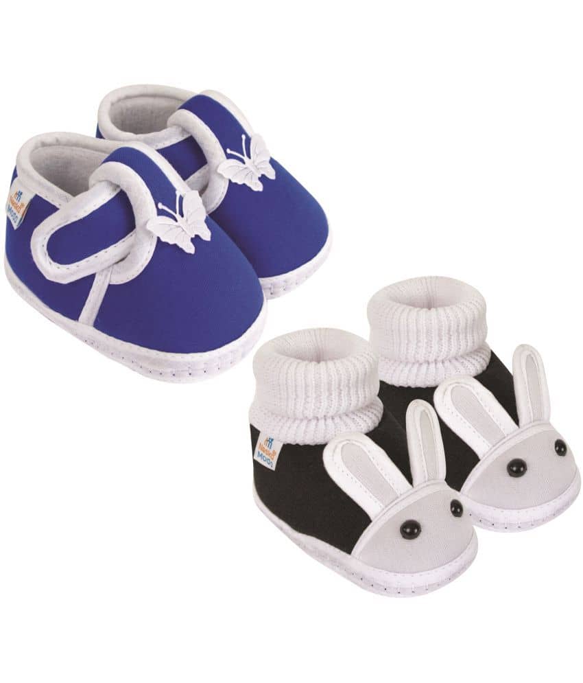 Neska Moda - Black Booties For Baby Boy & Baby Girl 9-12 Months ( Pack of 2 ) - Casual Shoes | Buy online on ZillyBuy