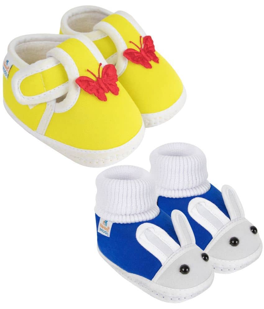 Neska Moda - Blue Booties For Baby Boy & Baby Girl 9-12 Months ( Pack of 2 ) - Casual Shoes | Buy online on ZillyBuy